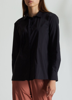 Черная рубашка Liviana Conti с эластичной вставкой, фото